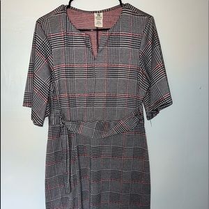 Wrapper Tied Waist Dress